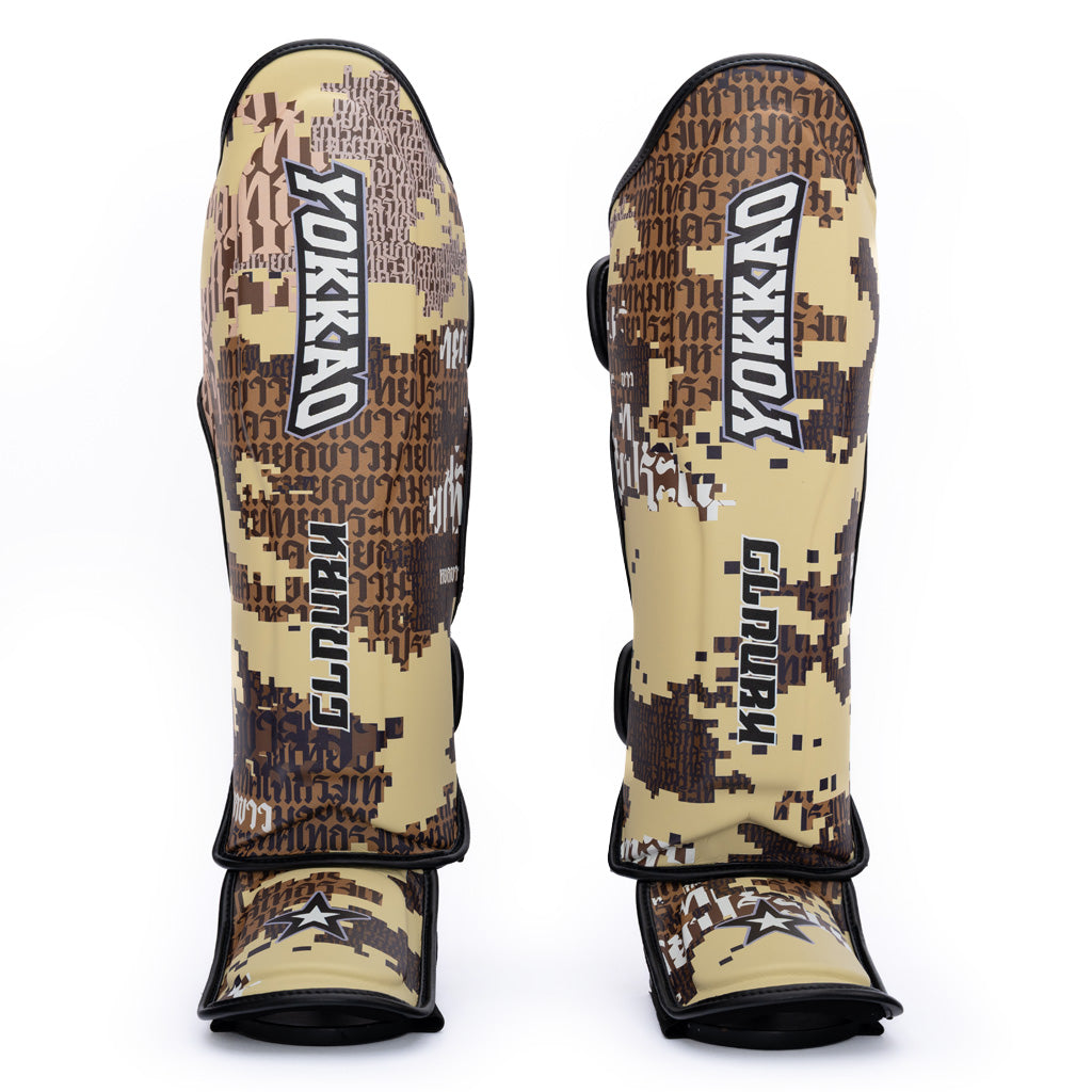 Thai Camo Shin Guards - Desert