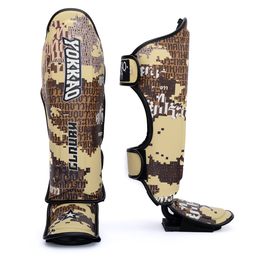Thai Camo Shin Guards - Desert