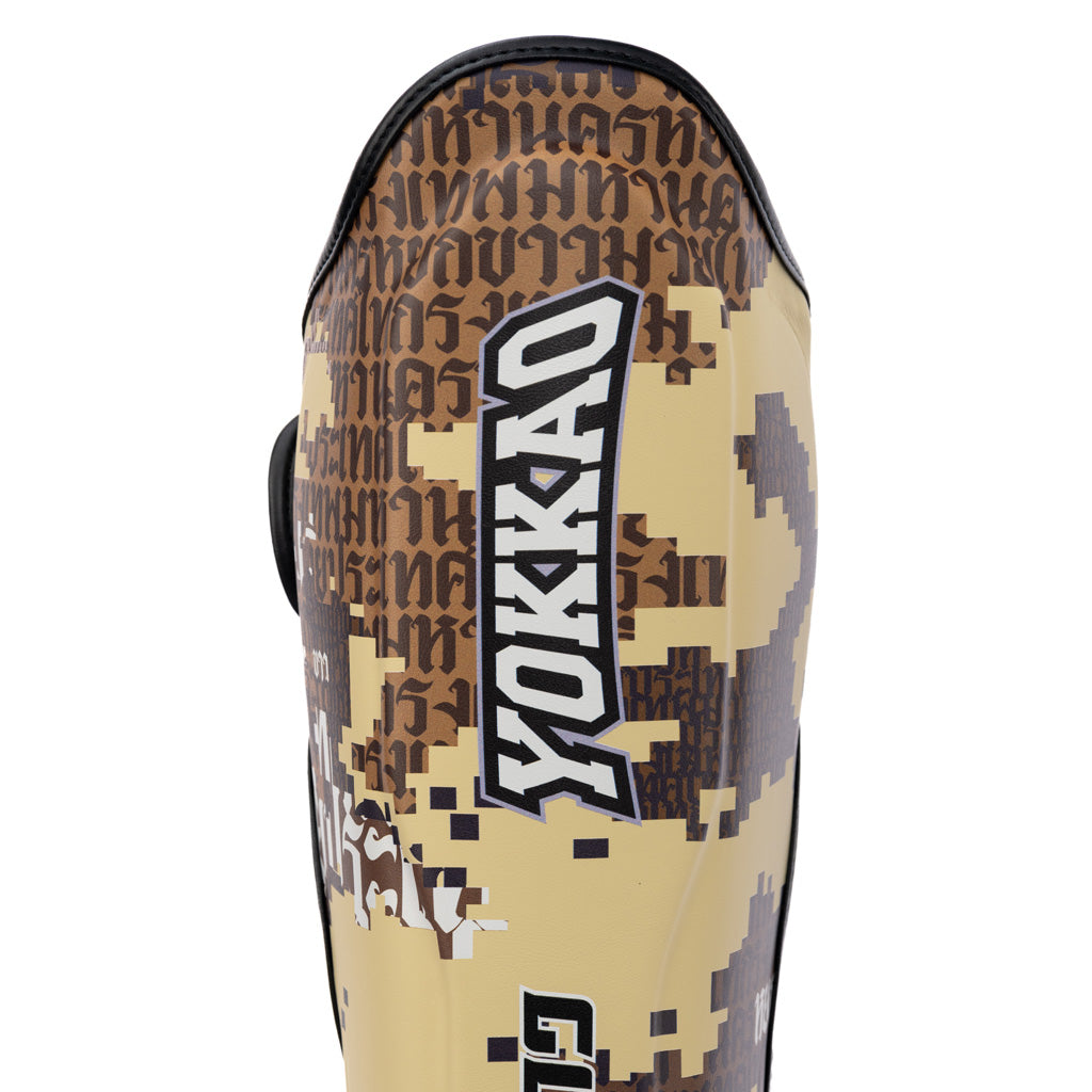 Thai Camo Shin Guards - Desert