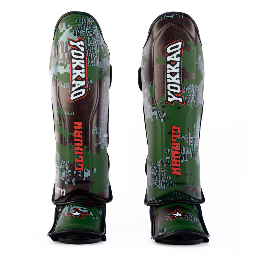 Thai Camo Shin Guards - Forest