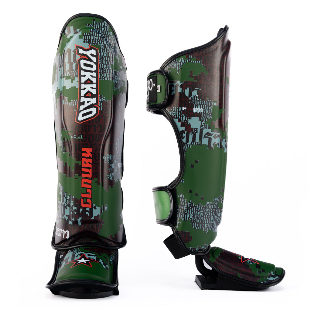 Thai Camo Shin Guards - Forest