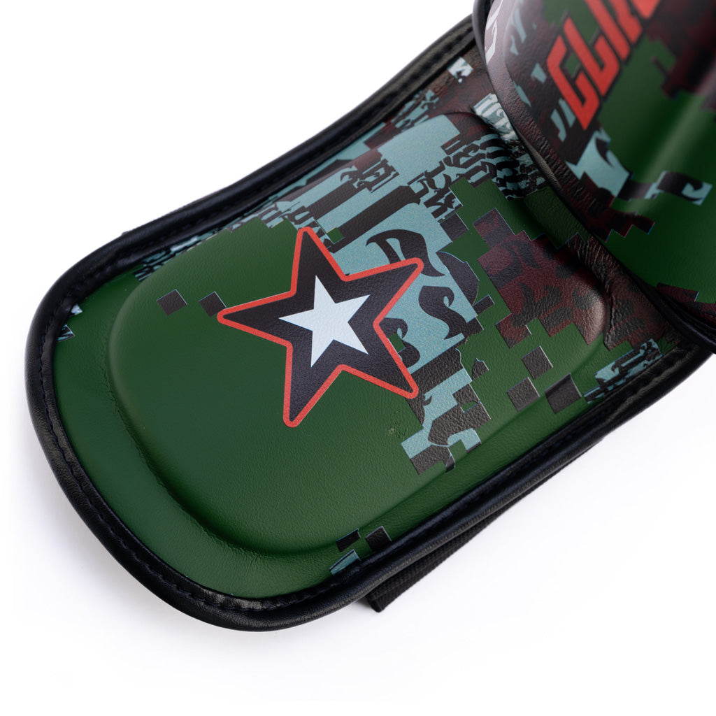 Thai Camo Shin Guards - Forest
