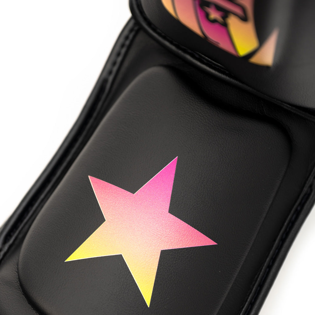 The Flame Shin Guards - Black