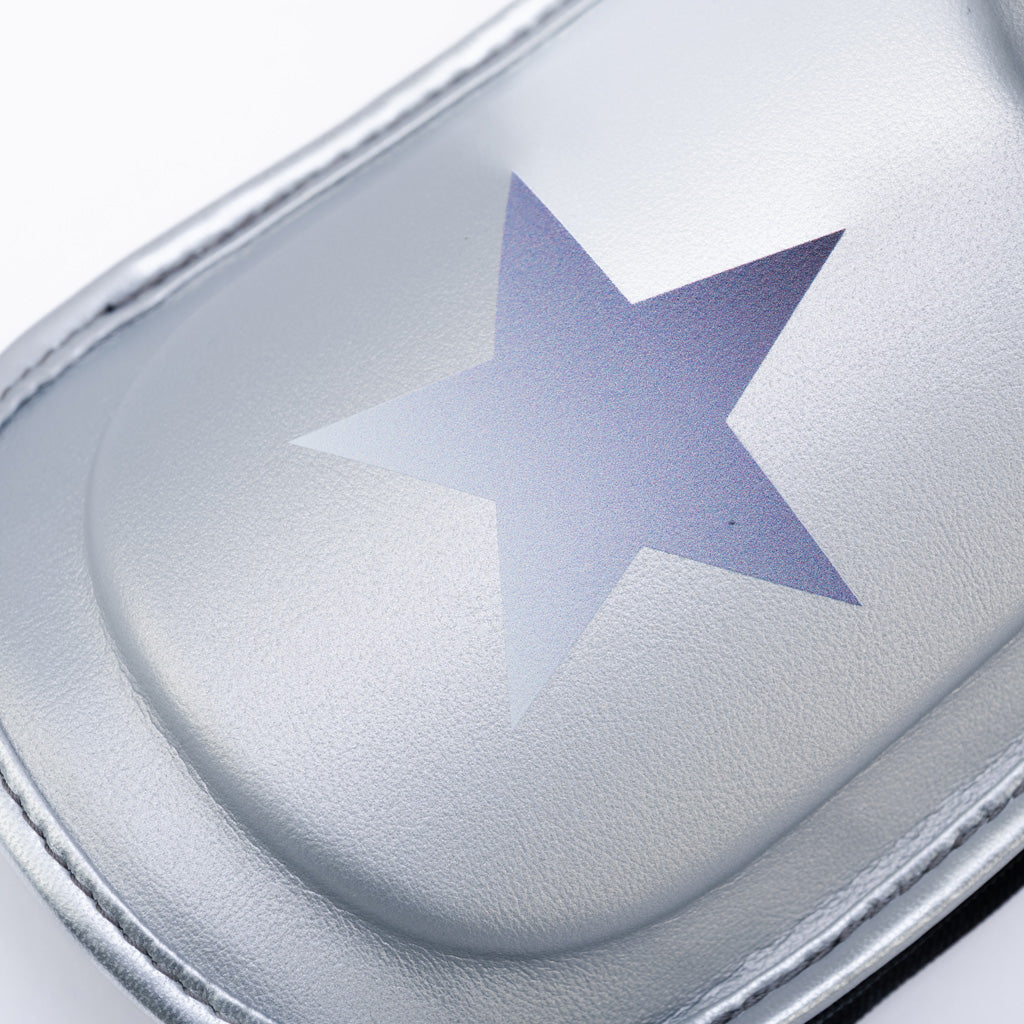 The Flame Shin Guards - Silver