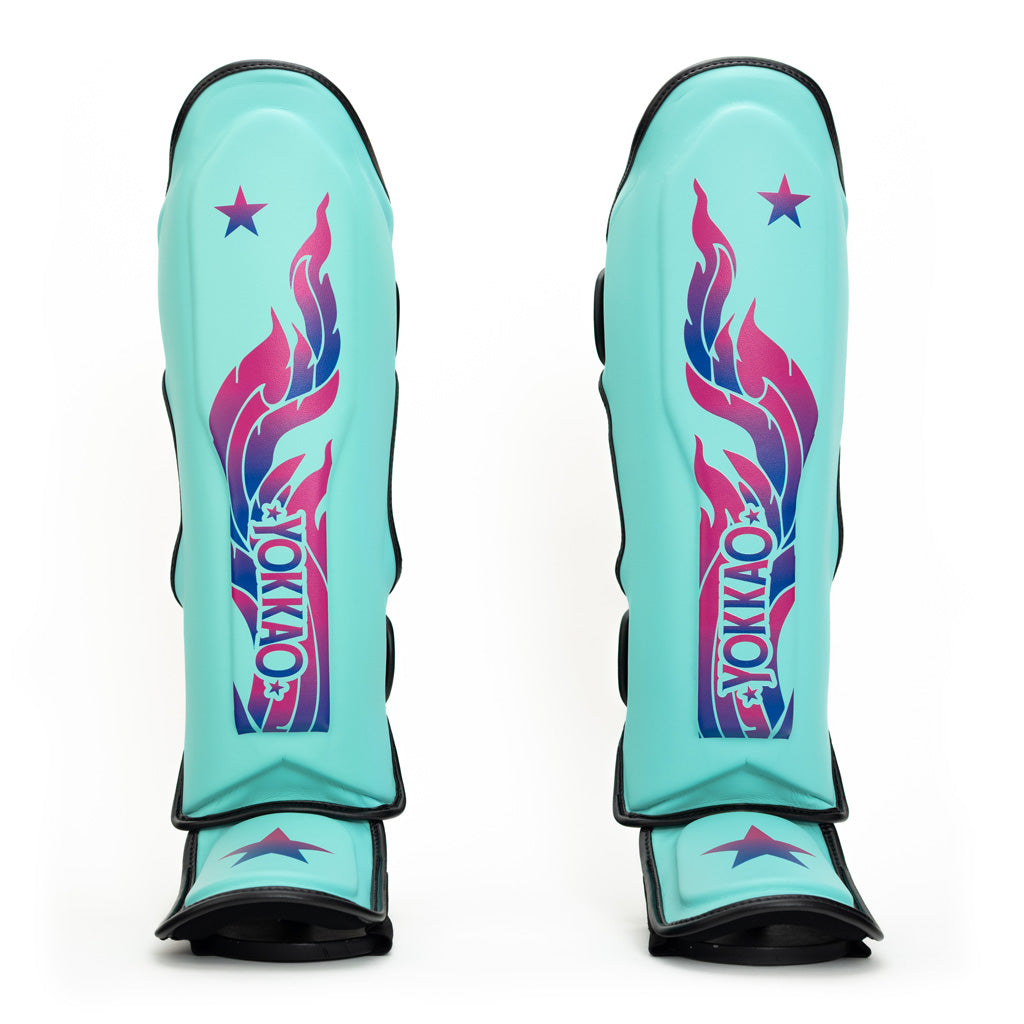 The Flame Shin Guards - Tiffany