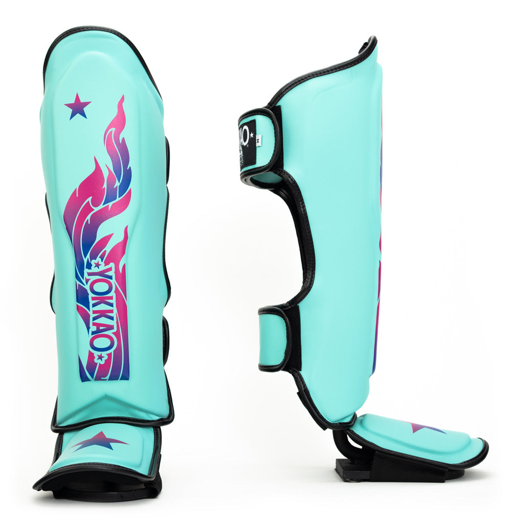 The Flame Shin Guards - Tiffany