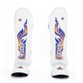 The Flame Shin Guards - White