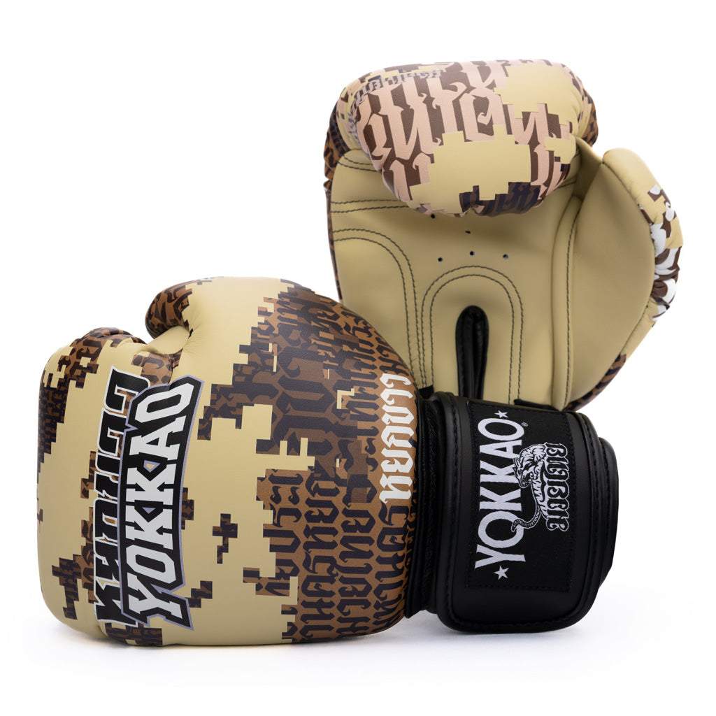 Thai Camo Boxing Gloves - Desert