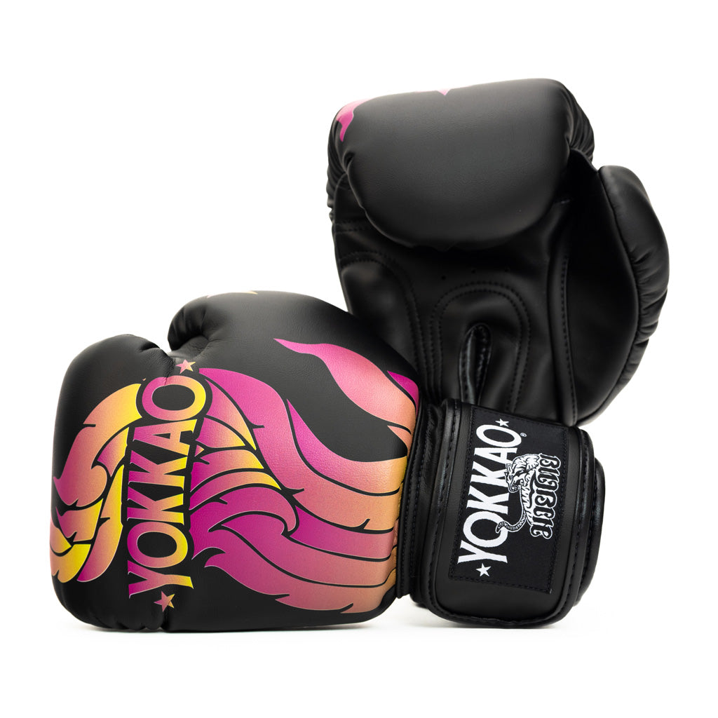 The Flame Boxing Gloves - Black