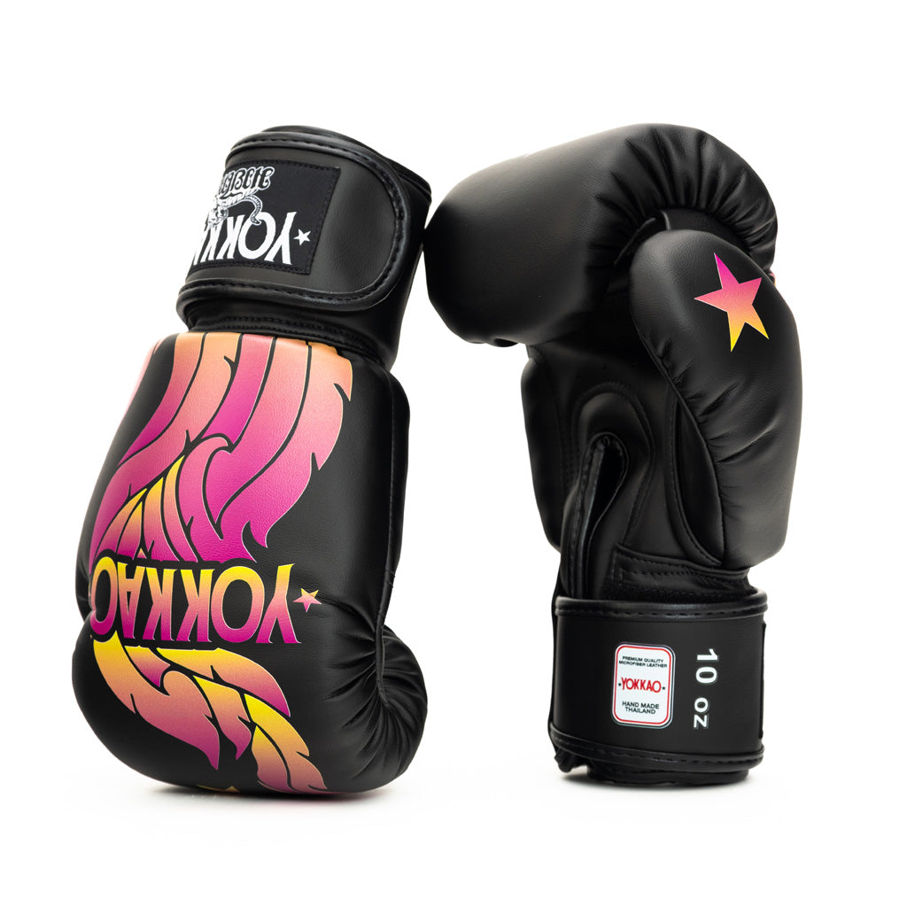 The Flame Boxing Gloves - Black