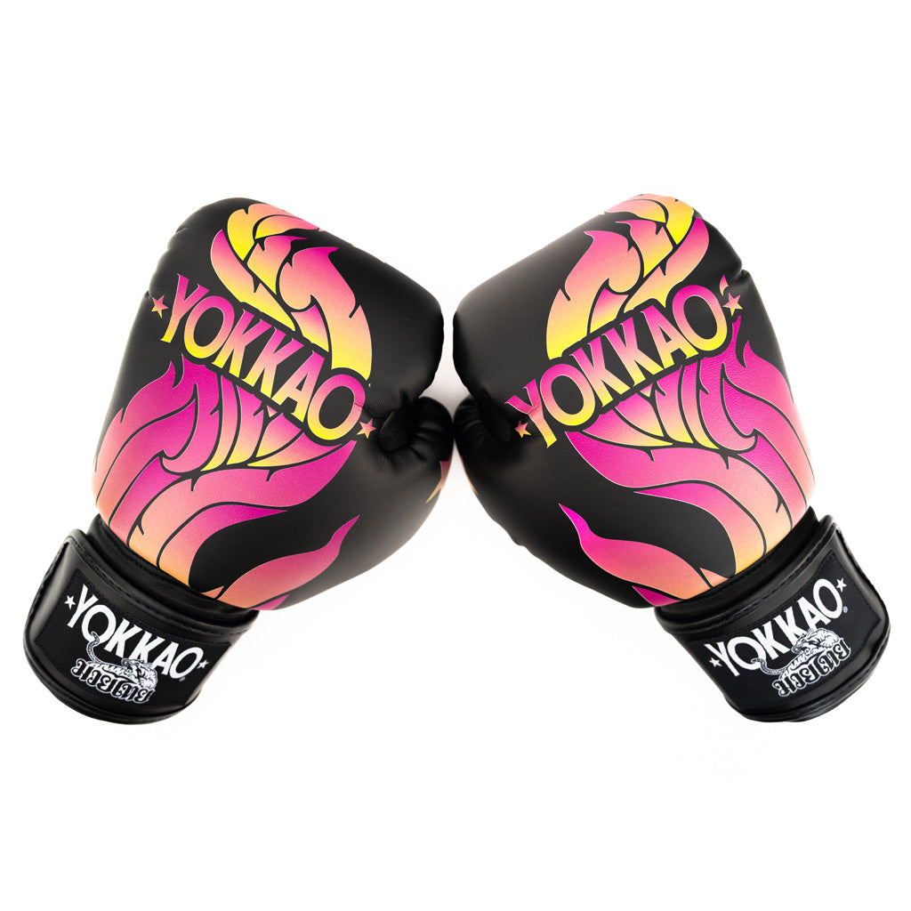The Flame Boxing Gloves - Black