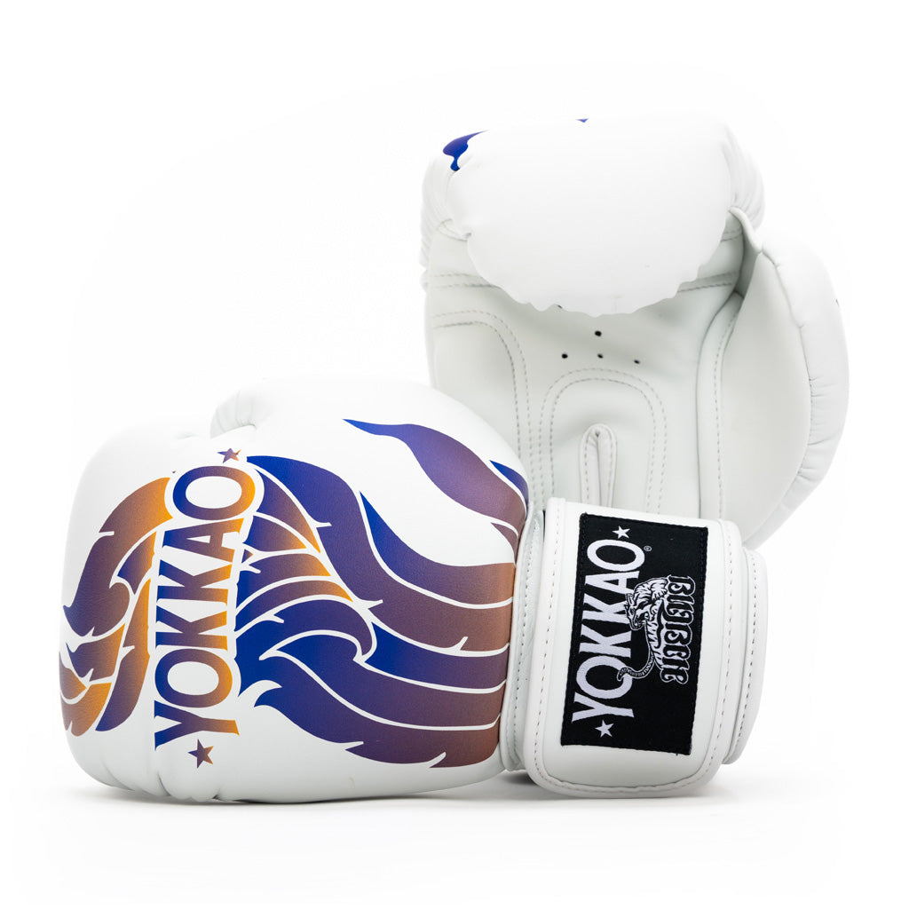 The Flame Boxing Gloves - White