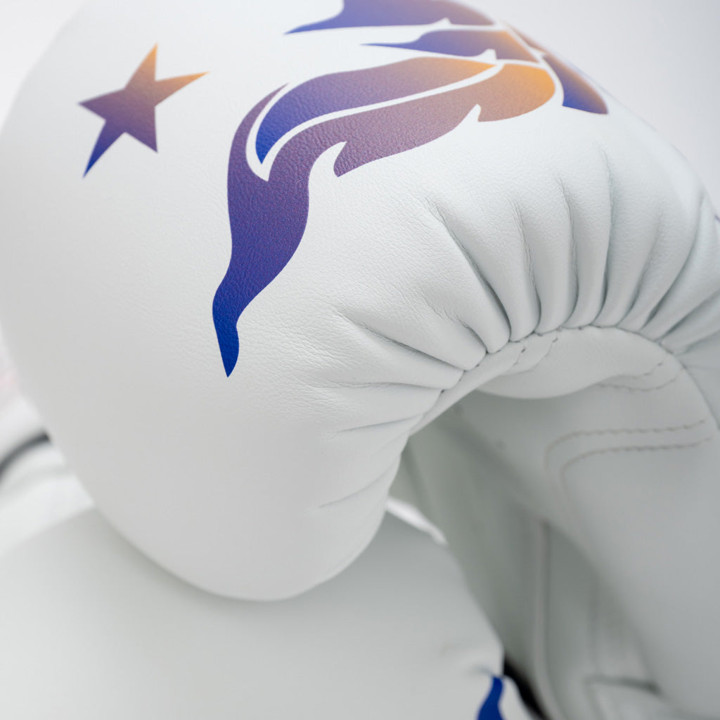 The Flame Boxing Gloves - White
