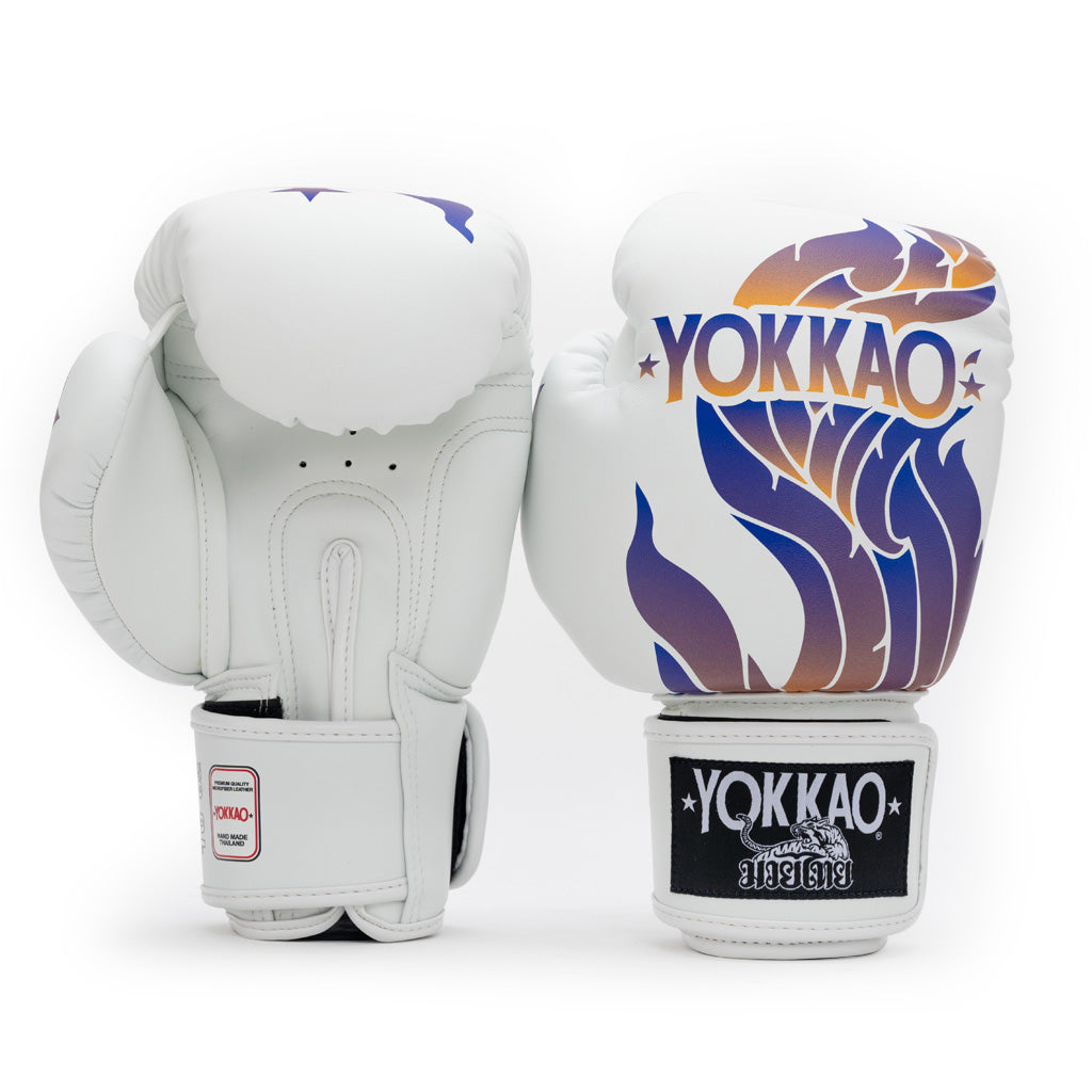 The Flame Boxing Gloves - White